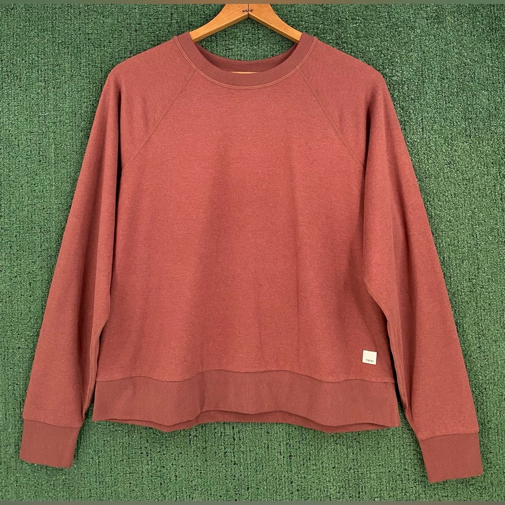 Vuori Halo Crew Dreamknit Heron Blue Long Sleeve Shirt Women's Size Medium - Picture 1 of 5